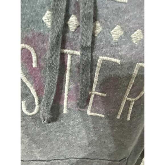 Hollister Womens Med Hoodie Gray Logo California Embroidered Pit To Pit 22in - Picture 7 of 11